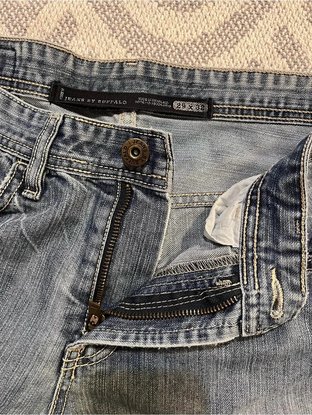 i JEANS By BUFFALO Men’s Ethan Slim Straight Blue Denim Jeans 29